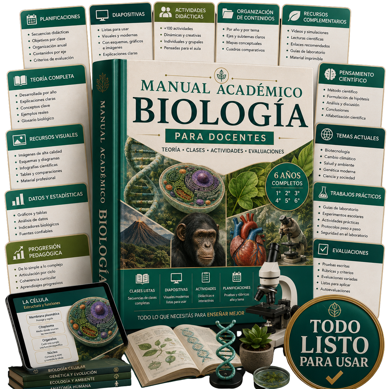 MANUAL ACADEMICO BIOLOGIA + 5 BONOS DE REGALO