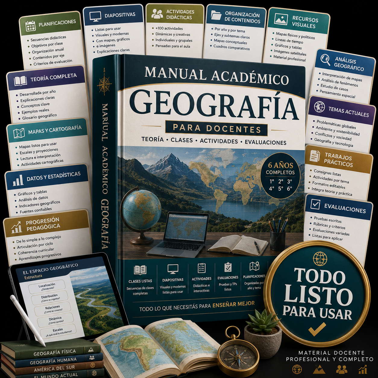 MANUAL ACADEMICO GEOGRAFIA PARA DOCENTES + 5 BONOS